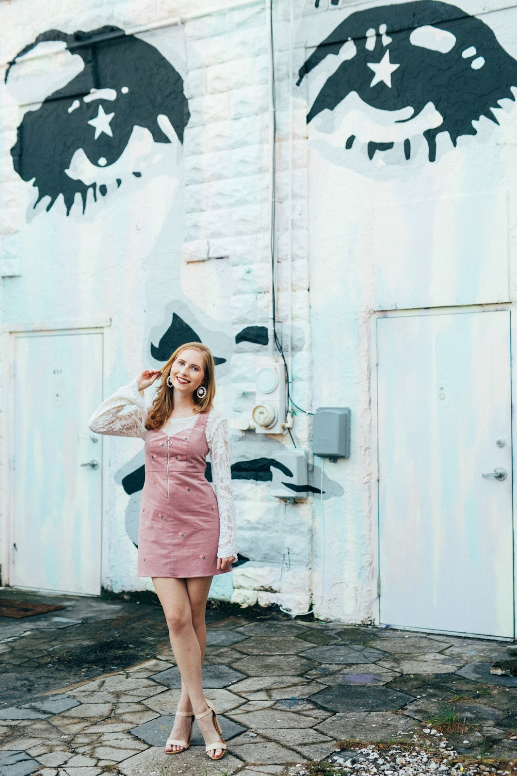 Topshop blue 2025 pinafore dress